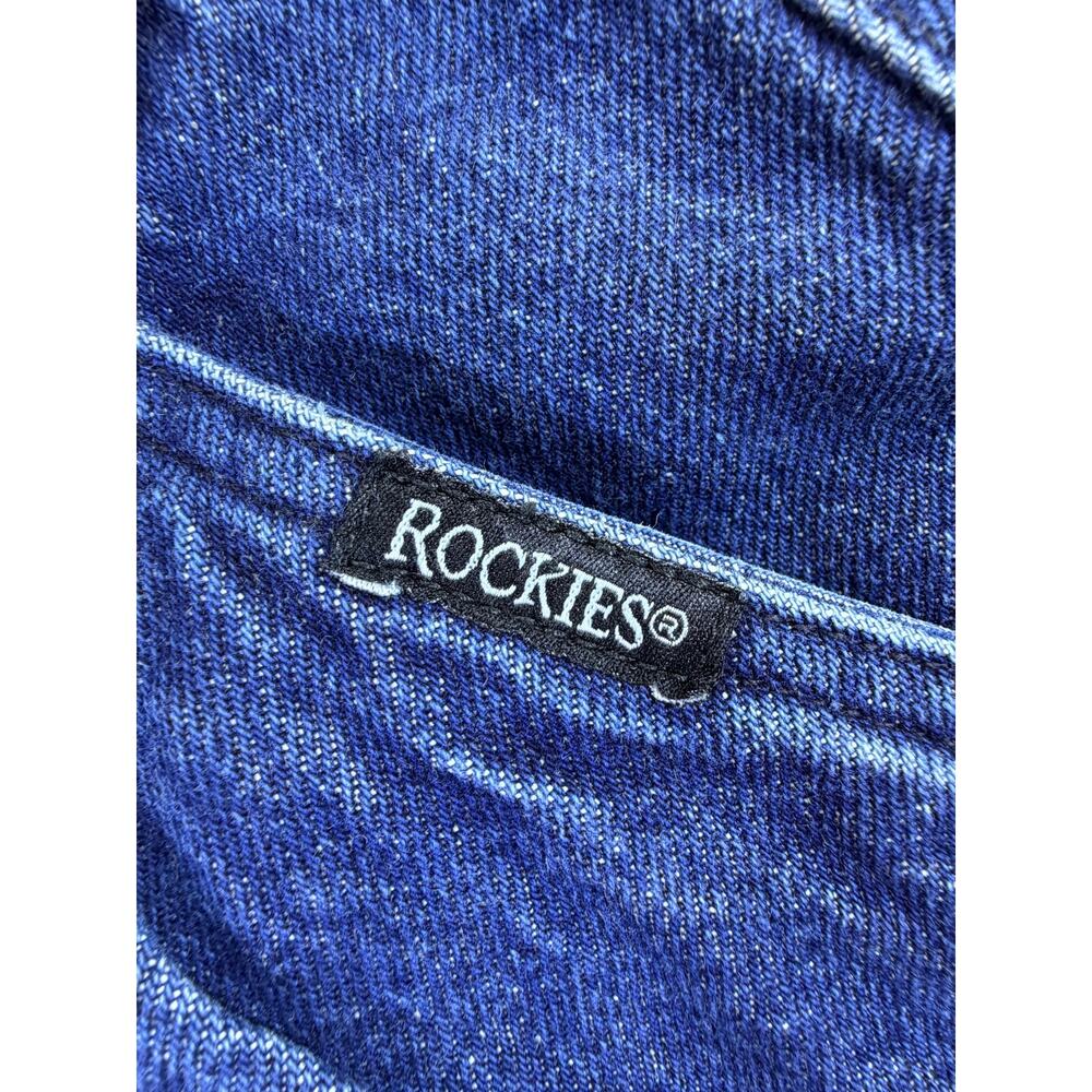 Rockies Women's Blue 26x36 SilverTab Straight Leg Western Denim Jeans Vintage - Picture 8 of 11